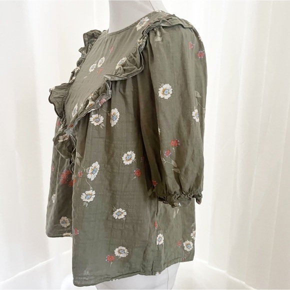 A.n.a. A New Approach Women's Size Medium Short Sleeve Blouse - Picture 2 of 8